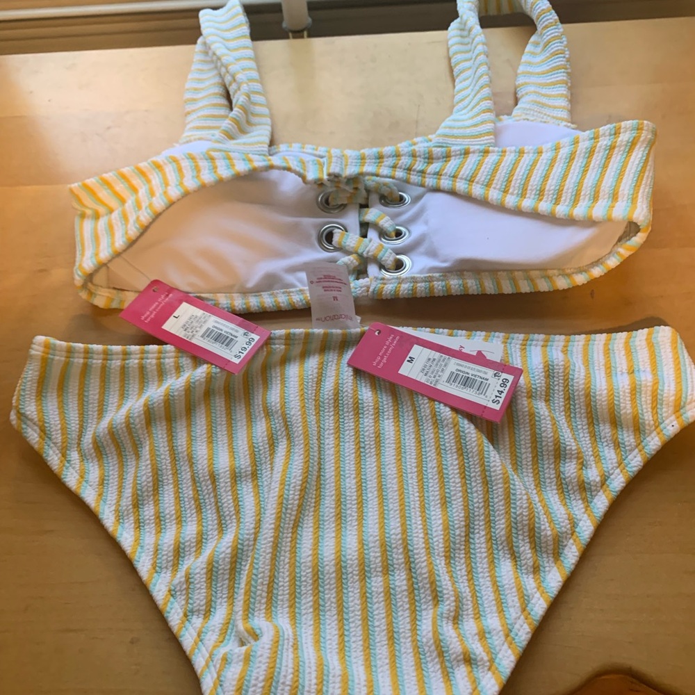 Target Yellow and White Striped Bikini